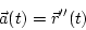 \begin{displaymath}
\vec a(t) = \vec r''(t)
\end{displaymath}