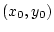 $(x_0,y_0)$