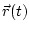 $\vec r(t)$