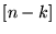 $[n-k]$