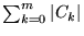 $\sum_{k=0}^m {\left\vert{C_k}\right\vert}$