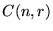 $C(n, r)$