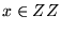 $x \in ZZ$
