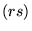 $(rs)$