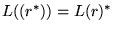$L((r^*)) = L(r)^*$