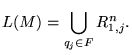 $\displaystyle L(M) = \bigcup_{q_j \in F} R_{1,j}^n.$