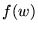 $f(w)$