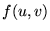 $f(u,v)$