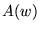 $A(w)$