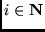 $ i \in {\mathbf N}$