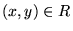 $(x,y) \in R$