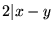 $2 \vert x-y$