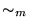 $\sim_m$