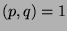 $(p, q) = 1$