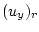 $(u_y)_r$