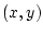 $(x,y)$
