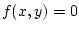 $f(x,y)=0$