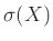 $\sigma(X)$