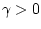 $\gamma>0$