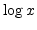 $\log x$