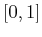 $[0,1]$