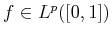 $f \in L^p([0,1])$